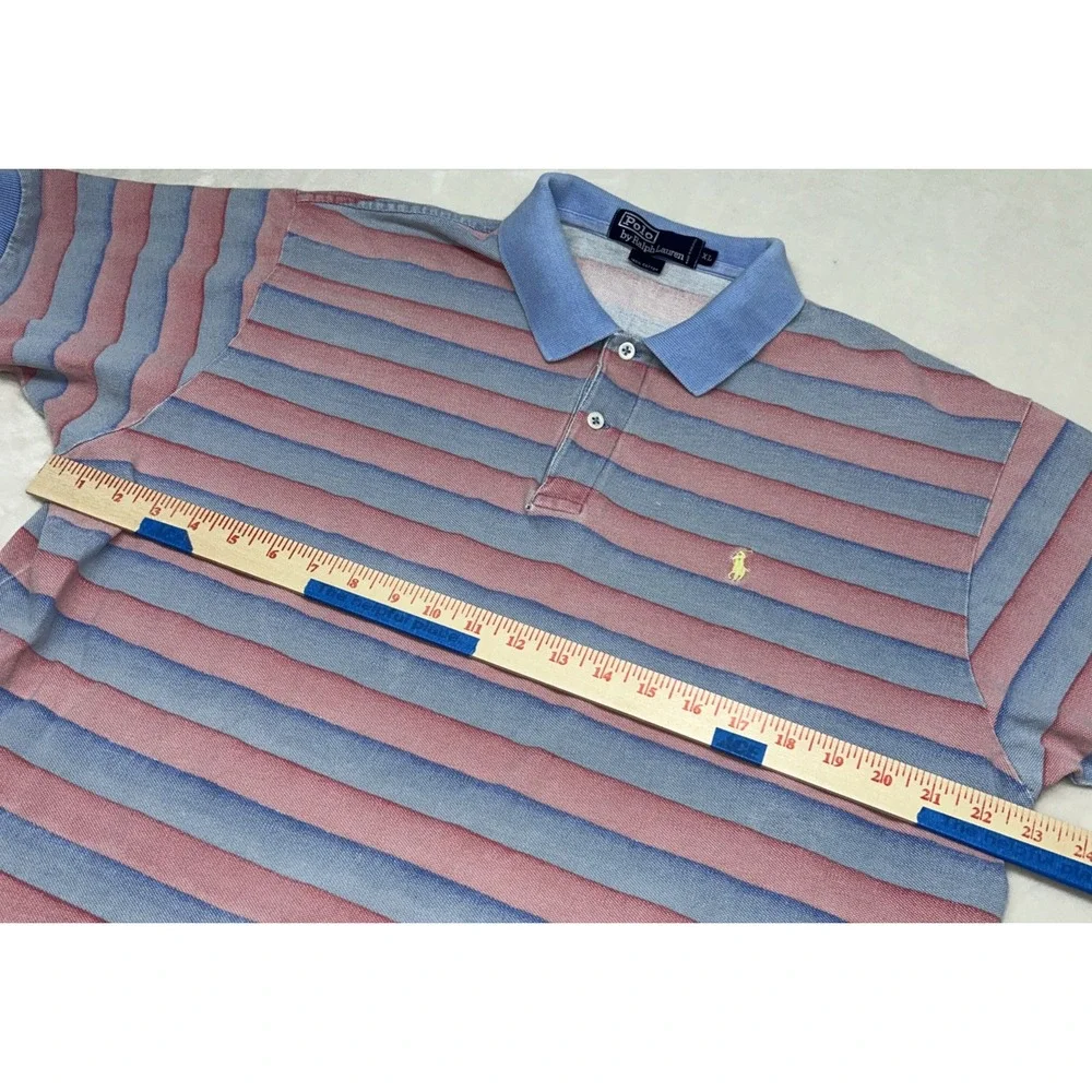 Polo Ralph‎ Lauren Men's XL, Pinkish/Blue Stripes, Gender Reveal